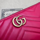 Gucci 1:1 Mirror GG Marmont 739166 Shoulder Red Fake Bag