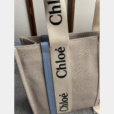 Best Quality Chloe Woody Tote Bag in Cotton Canvas 36CM