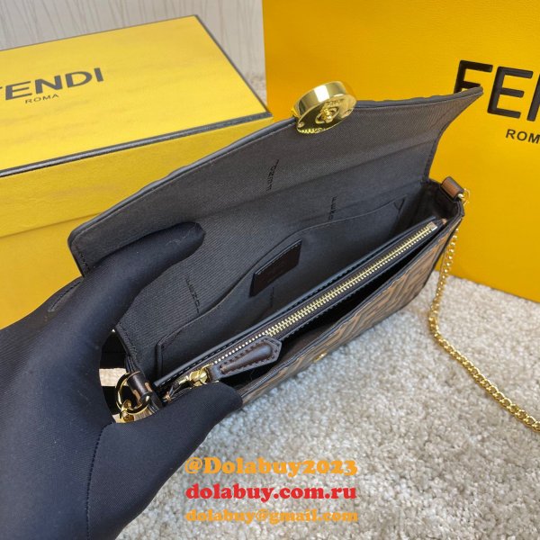 Fendi Best Fashion 212200 Maca embossing Apricot Bags